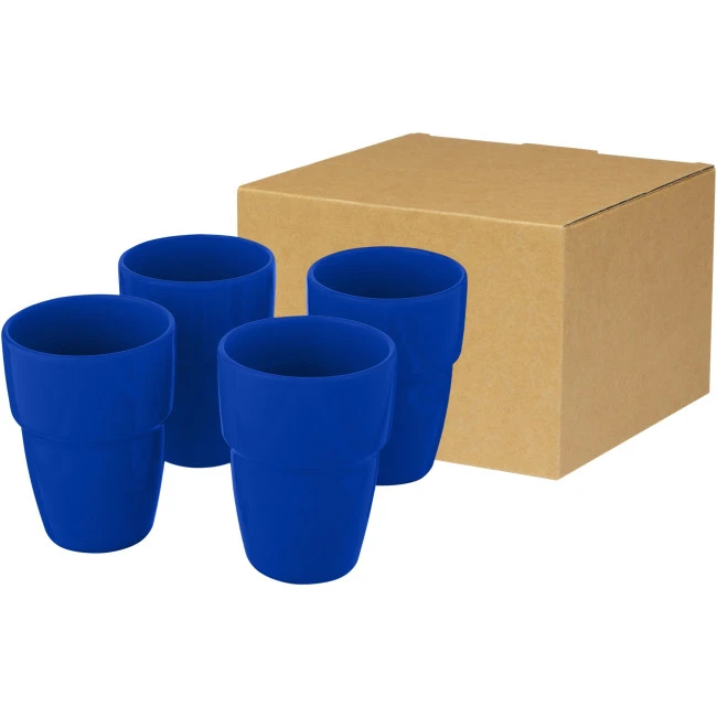 Staki 4-Piece Stackable Mug Gift Set 280ml