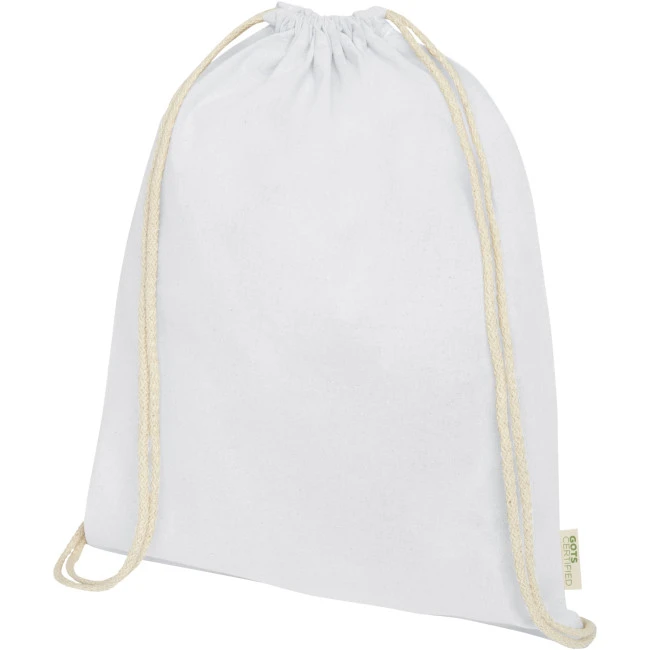 Orissa 140 g/m² Gots Organic Cotton Drawstring Backpack 5L