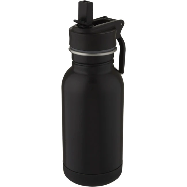 Lina Stainless Steel Sport Bottle With Straw And Loop 400ml