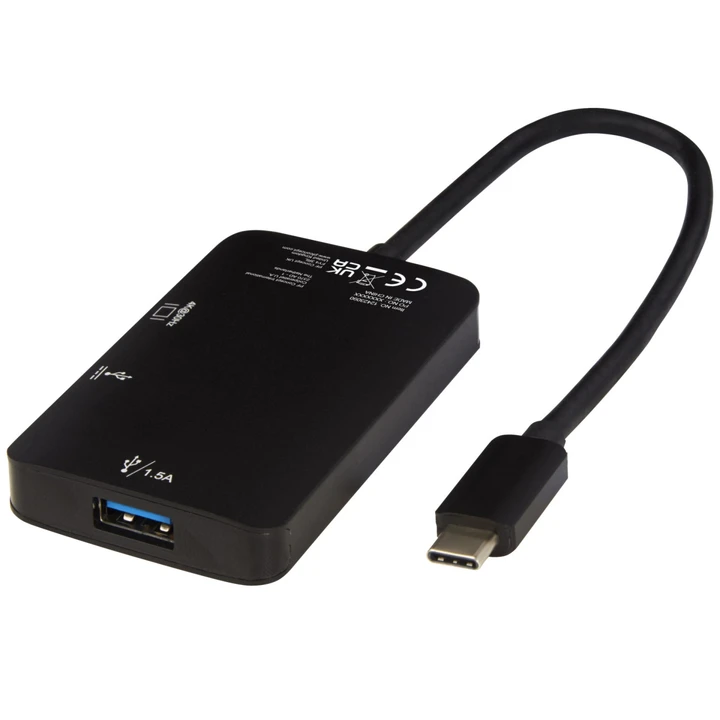 Adapt Aluminum Type-C  Multimedia Adapter (USB-A/Type-C/Hdmi)