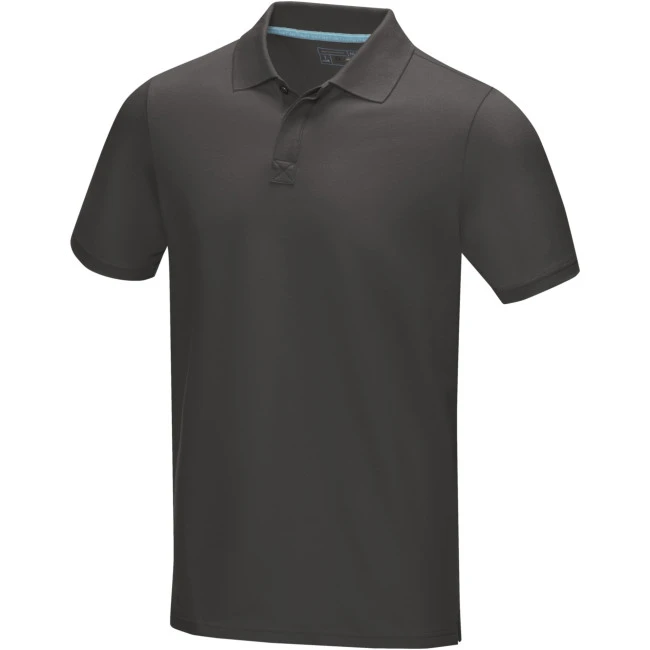 Graphite Short Sleeve Men’s GOTS Organic Polo