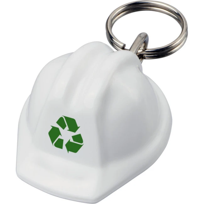 Kolt Hard Hat-Shaped Recycled Keychain