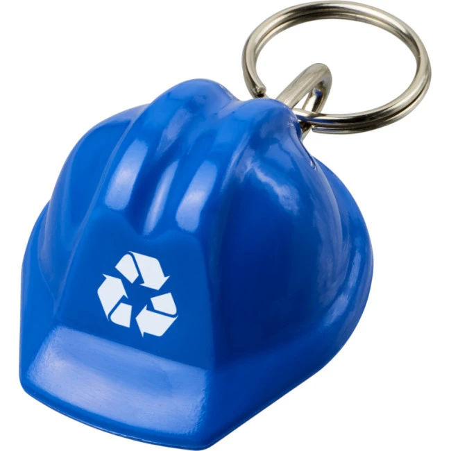 Kolt Hard Hat-Shaped Recycled Keychain