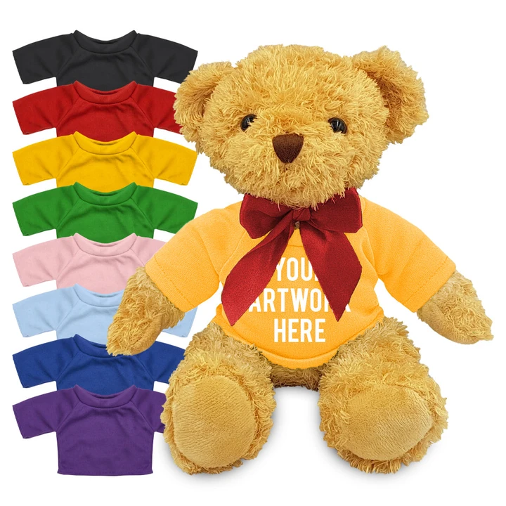 Wililam Soft Toy Teddy Bear In Colour Tee