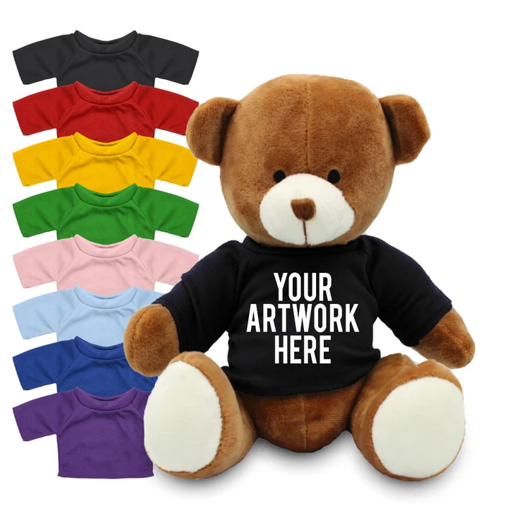 Richard Soft Toy Teddy Bear In Colour Tee