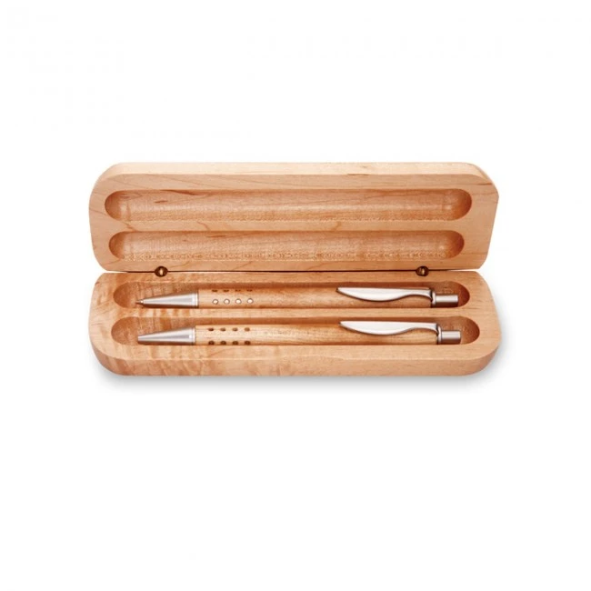 Pen Gift Set In Wooden Box