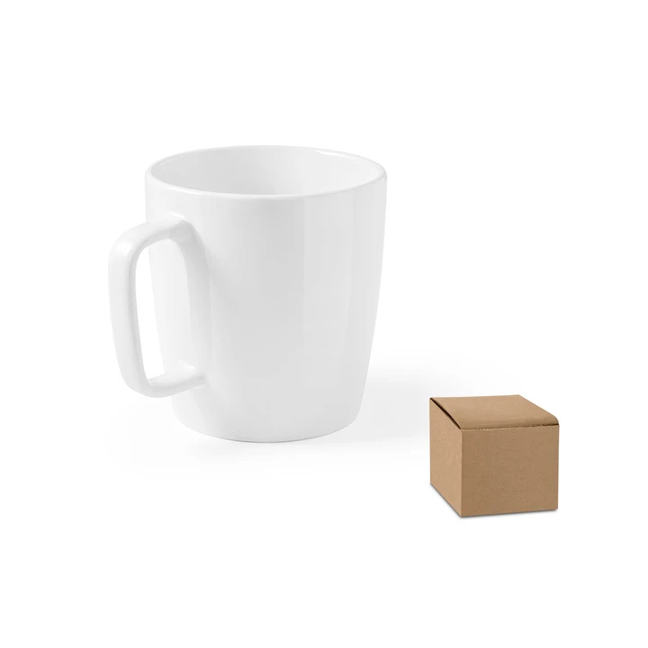 Dhoni White Ceramic Mug 450ml