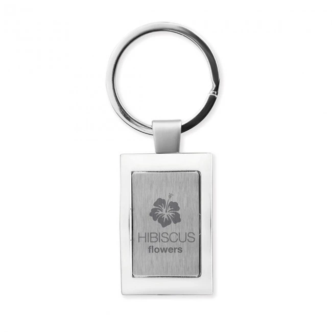 Rectangular Metal Keyring