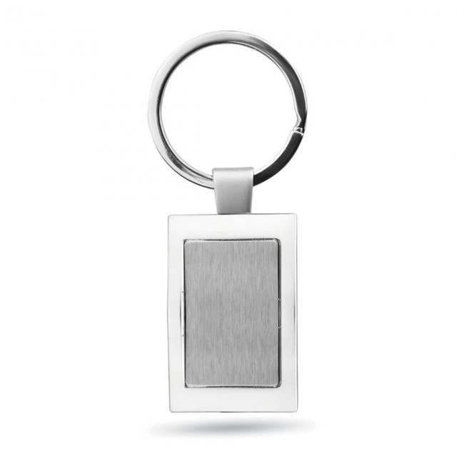 Rectangular Metal Keyring