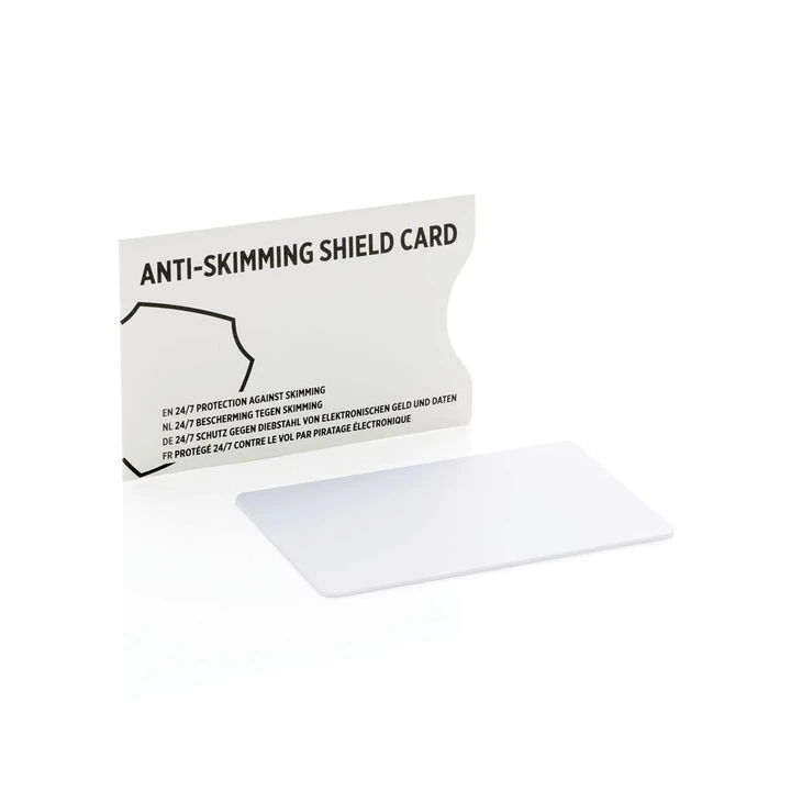 Anti-Skimming RFID Shield Card With Active Jamming Chip