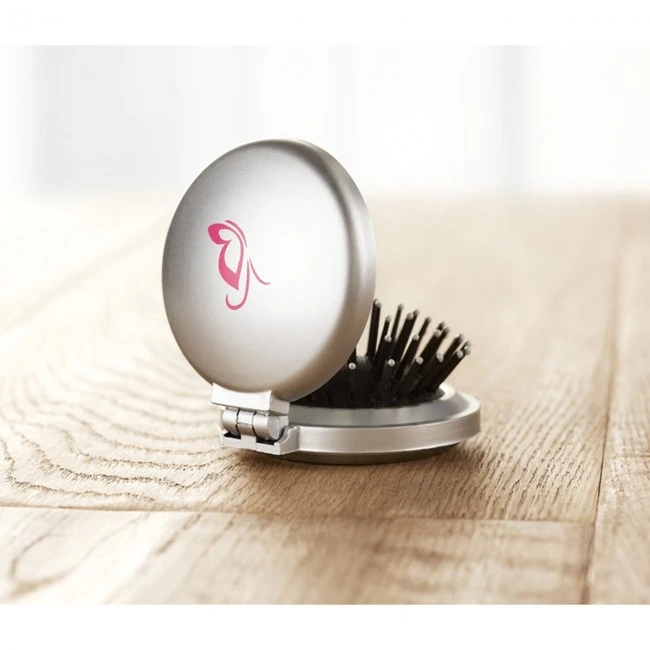 Foldable Brush/Mirror