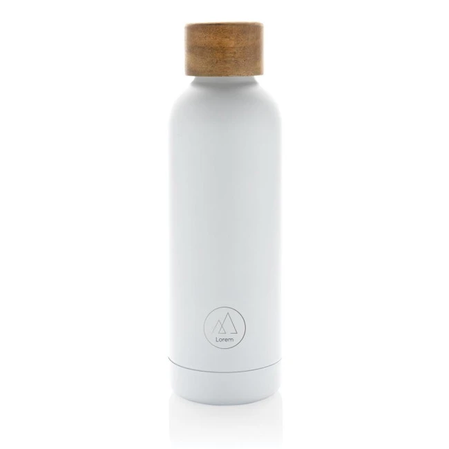 Wood RCS Certified Recycled Stainless Steel Vacuum Bottle 500ml