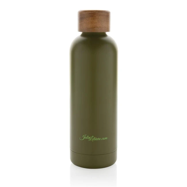 Wood RCS Certified Recycled Stainless Steel Vacuum Bottle 500ml