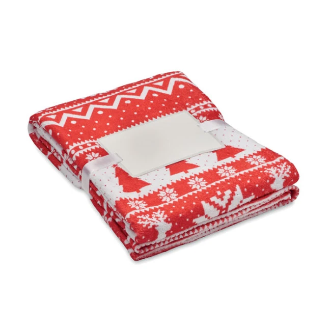 RPET Fleece Blanket Winter Pattern 190 gr/m²