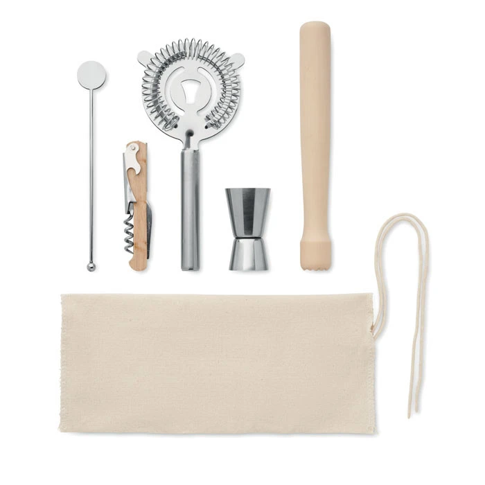 5 Piece Cocktail Kit In Pouch