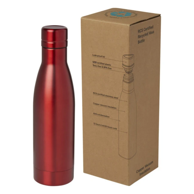 Vasa Recycled Stainless Steel Copper Vacuum Insulated Bottle 500ml