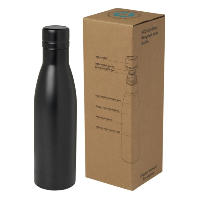 Vasa Recycled Stainless Steel Copper Vacuum Insulated Bottle 500ml