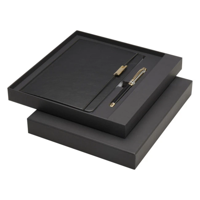 Legato A5 Notebook With Ballpoint & Rollerball Pen Set 