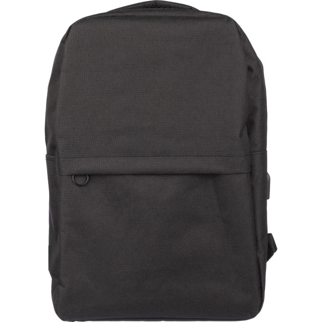 RPET Backpack With USB Port