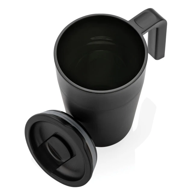 GRS Recycled PP And SS Mug With Handle 480ml