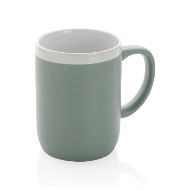 Ceramic Mug With White Rim 300ml