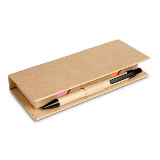 Recycled Sticky Memo Set With Pen