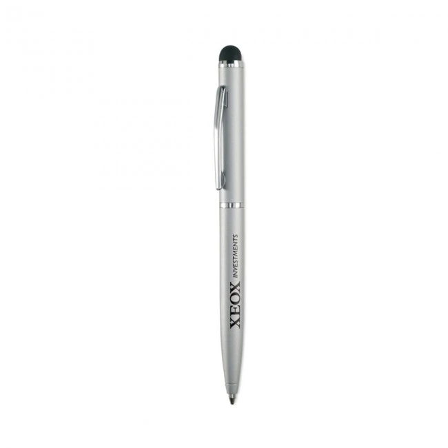 Metal pen with silicone tip