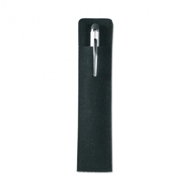 Metal pen with silicone tip