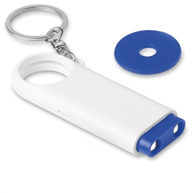 Key ring torch with token