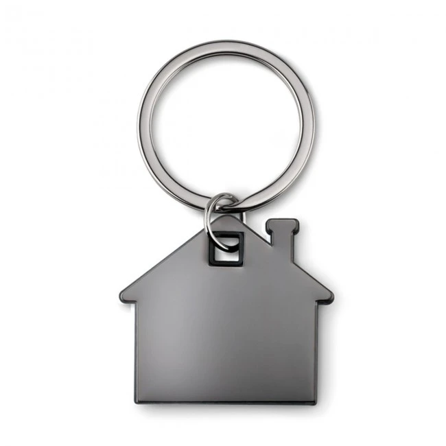 House Shape Plastic Keyring