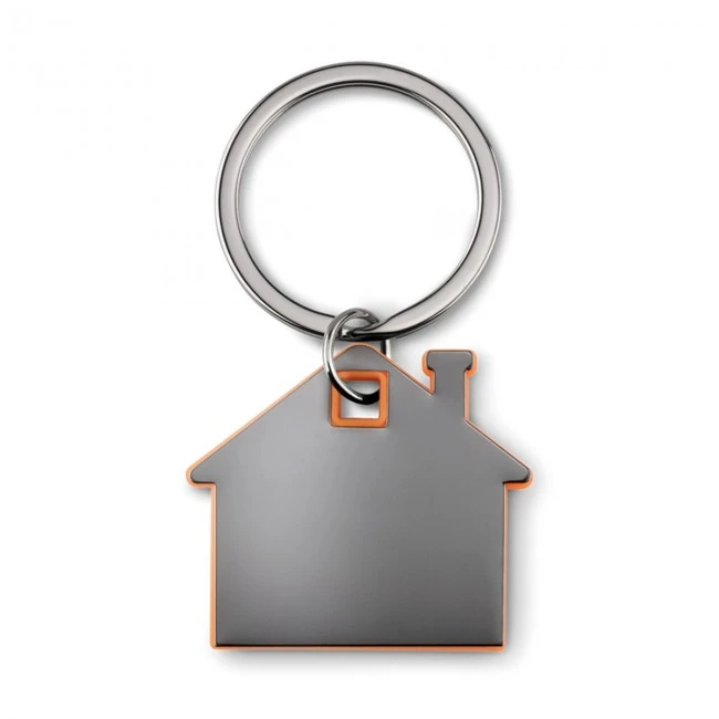 House Shape Plastic Keyring