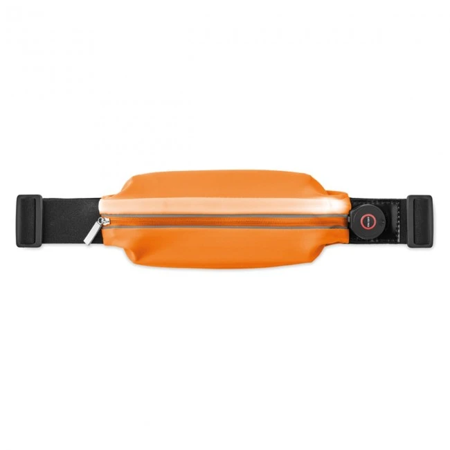 Running waist belt with light