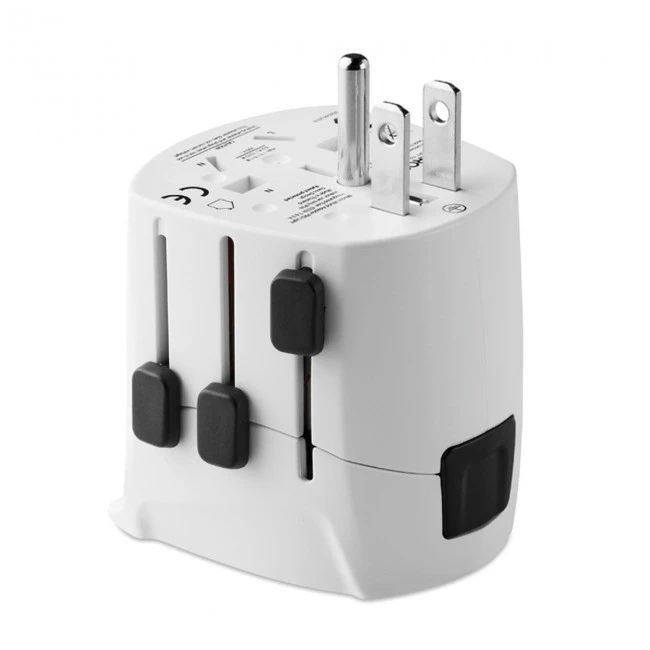 3-pole travel plug for travellers from Europe (Schuko standard)