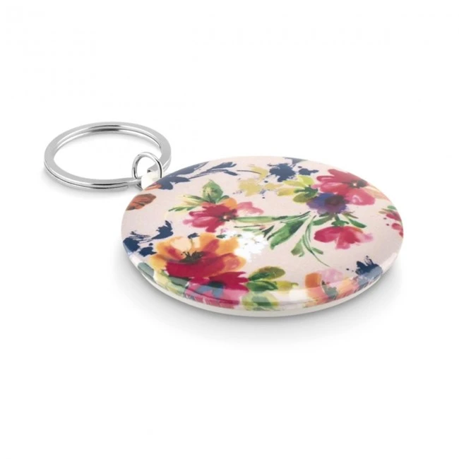 Pin button key ring