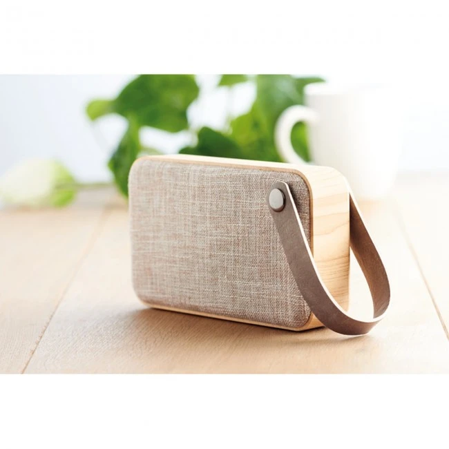 Bluetooth speaker w MDF fabri