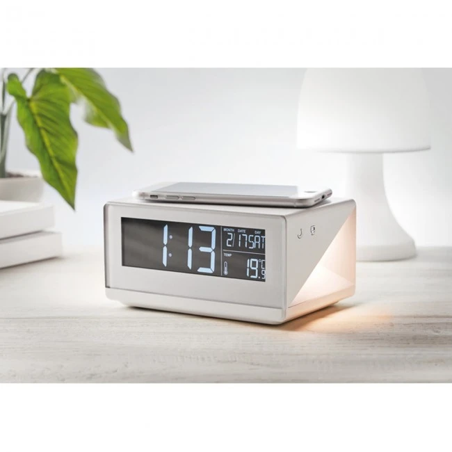 LED Clock & Wireless Charger 5W