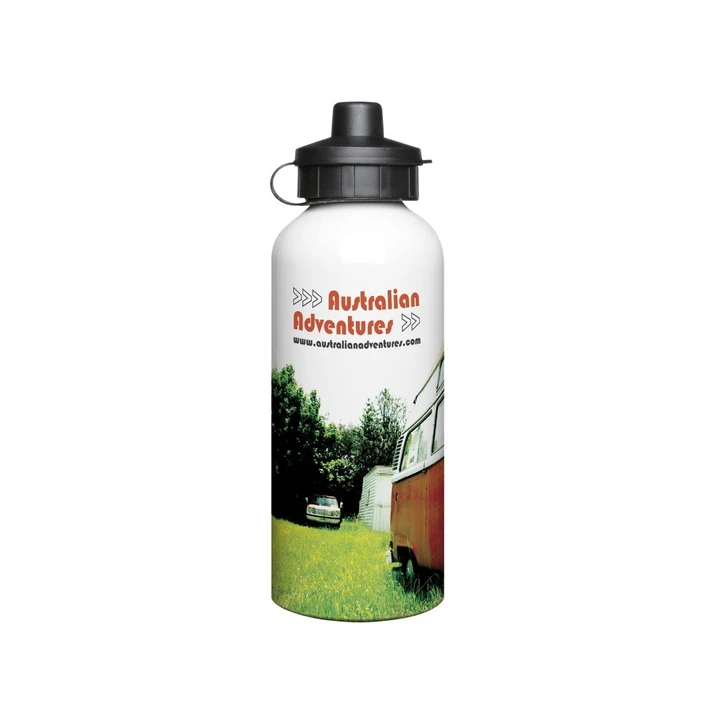 Aluminium 600ml White Drink Bottle