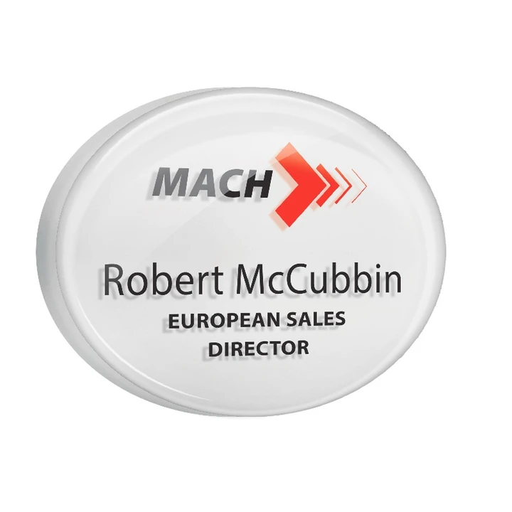 Personalised acrylic name badges