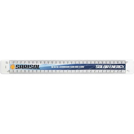 30cm Solid Plastic Scale Ruler