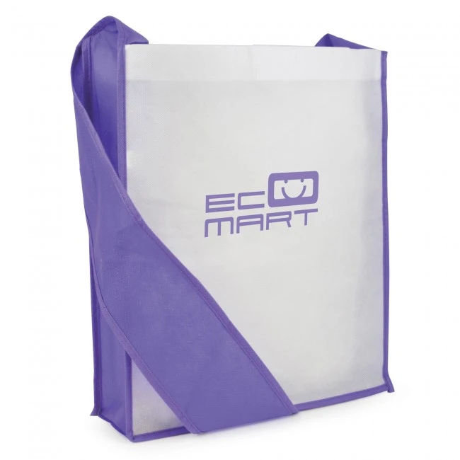 Contrast Non-Woven Messager Bag