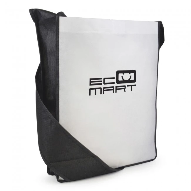 Contrast Non-Woven Messager Bag