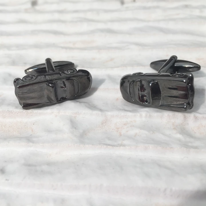 Sports Car Gun Metal Cufflinks