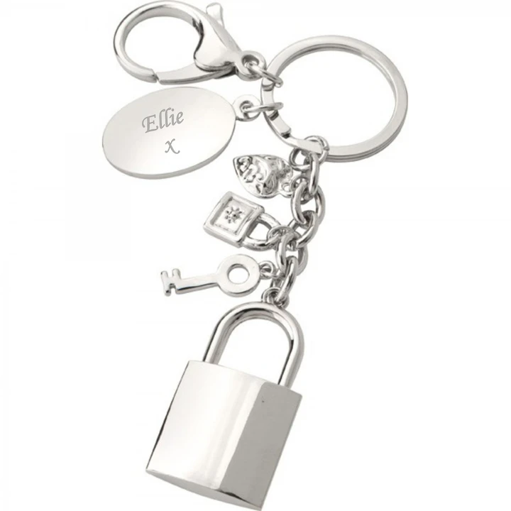 keyring with charms