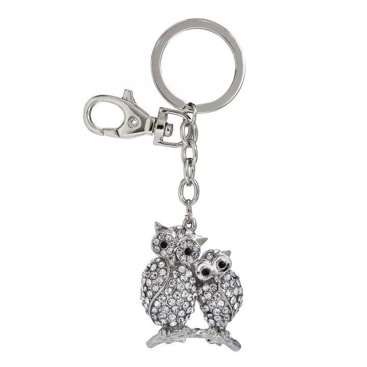 two owls keyring