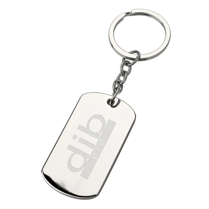 ID dog tag keyring