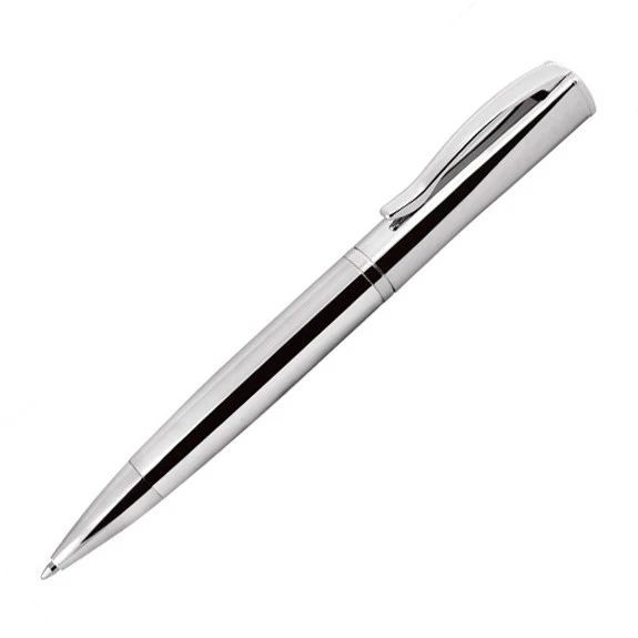 Facet Ballpoint Pen - Chrome - in Chrome Box