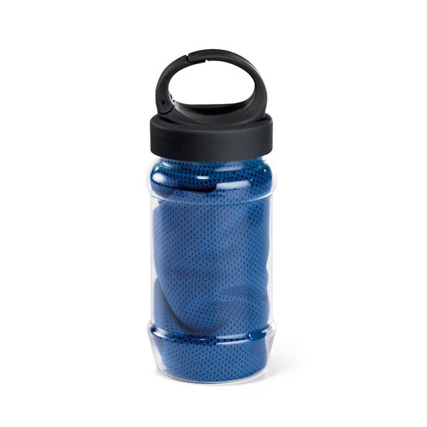 Polyamide & Polyester Sports Towel With Bottle