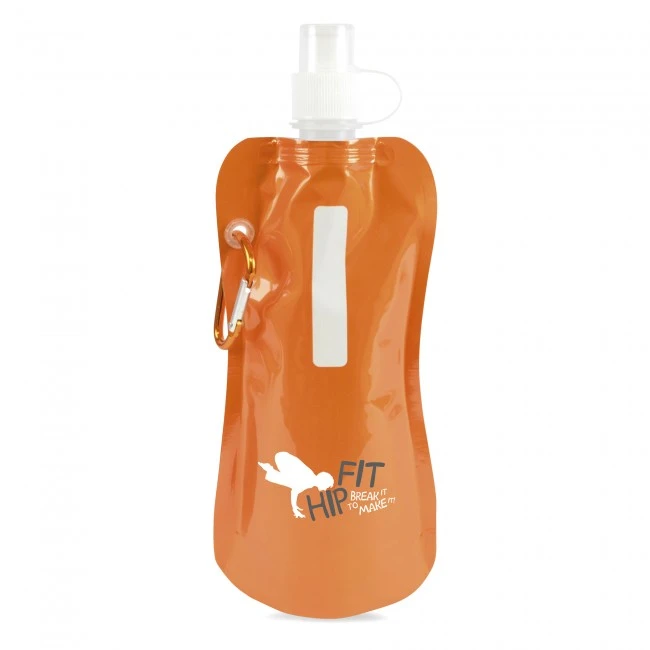 Metallic fold up bottle