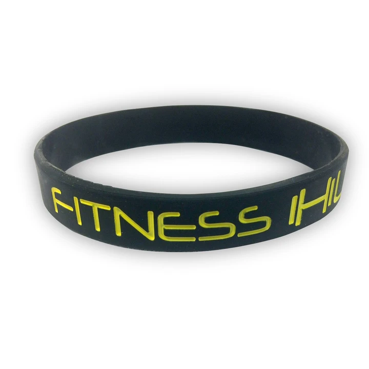 Single Colour Wristband - Debossed/Sunken with Colour Fill In