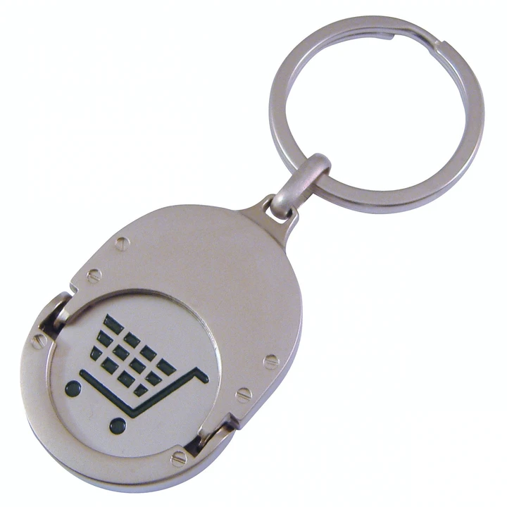 Oval Trolley Coin Keyrings